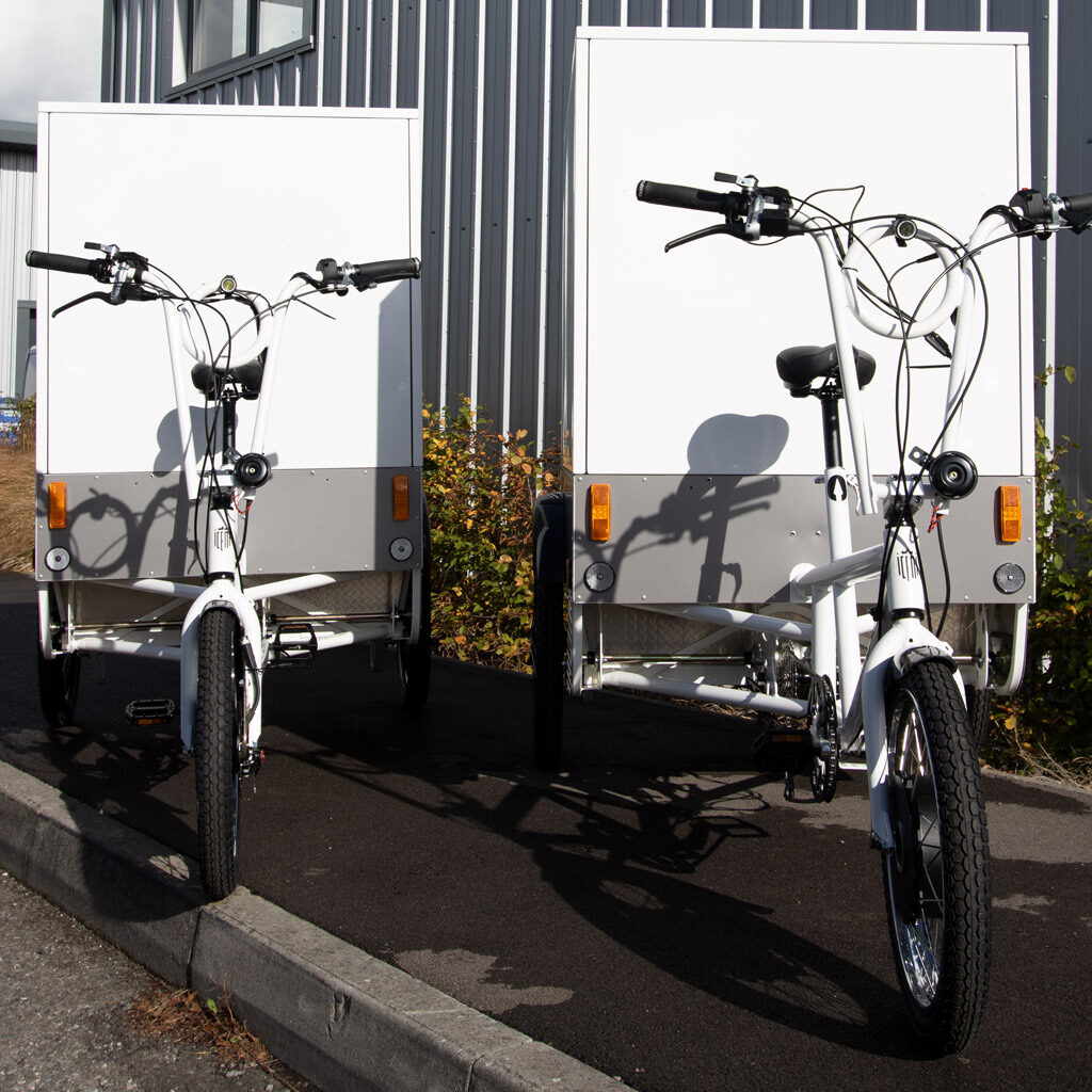 Pair of Iceni e-cargo trikes 